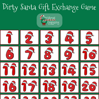 Christmas Gift Exchange Game Christmas Games Printable 